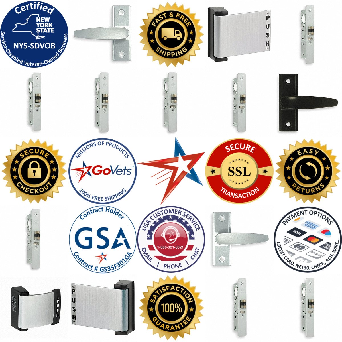 A selection of Deadlatch Hardware products on GoVets