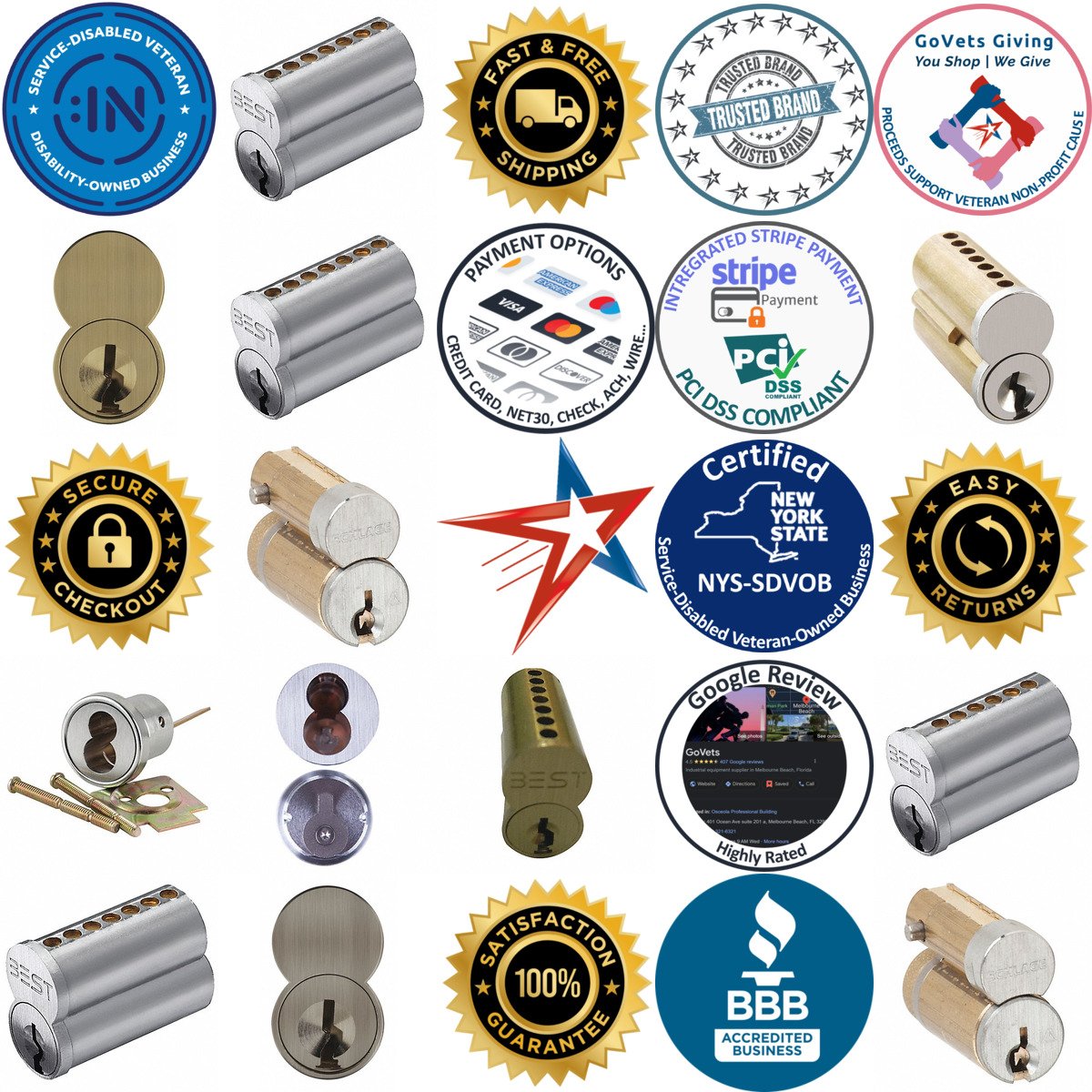 A selection of Interchangeable Core Cylinders products on GoVets