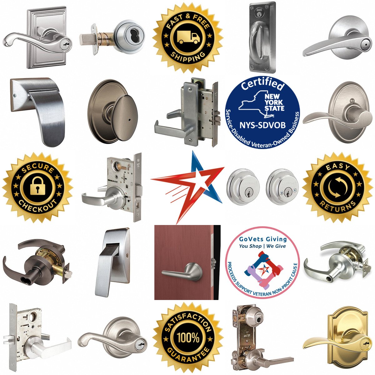 A selection of Door Locks and Deadbolts products on GoVets