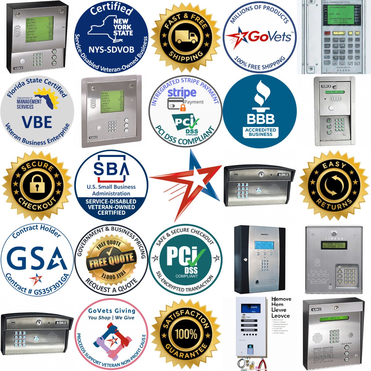 A selection of Access Control Phone Systems products on GoVets