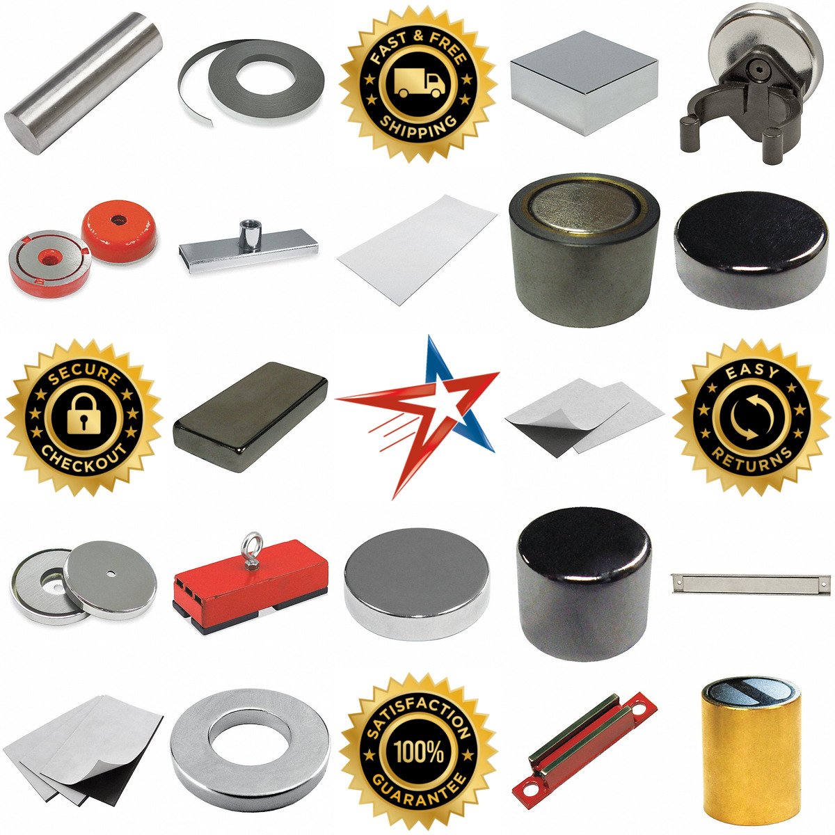 A selection of Magnets and Magnetic Strips products on GoVets