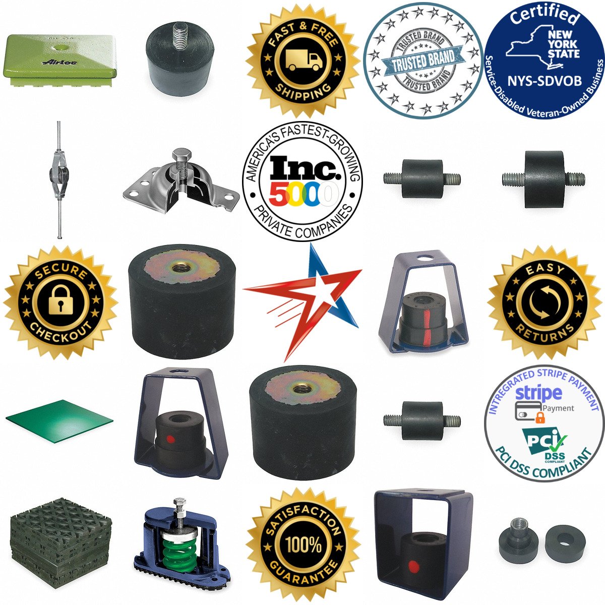 A selection of Mounts and Vibration Control products on GoVets