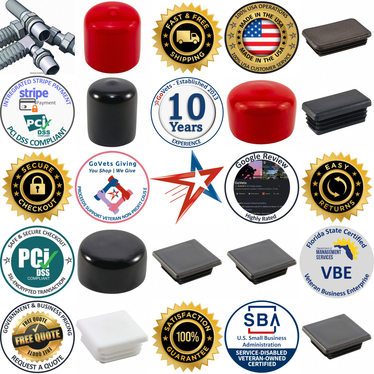 A selection of Tubing Plugs products on GoVets