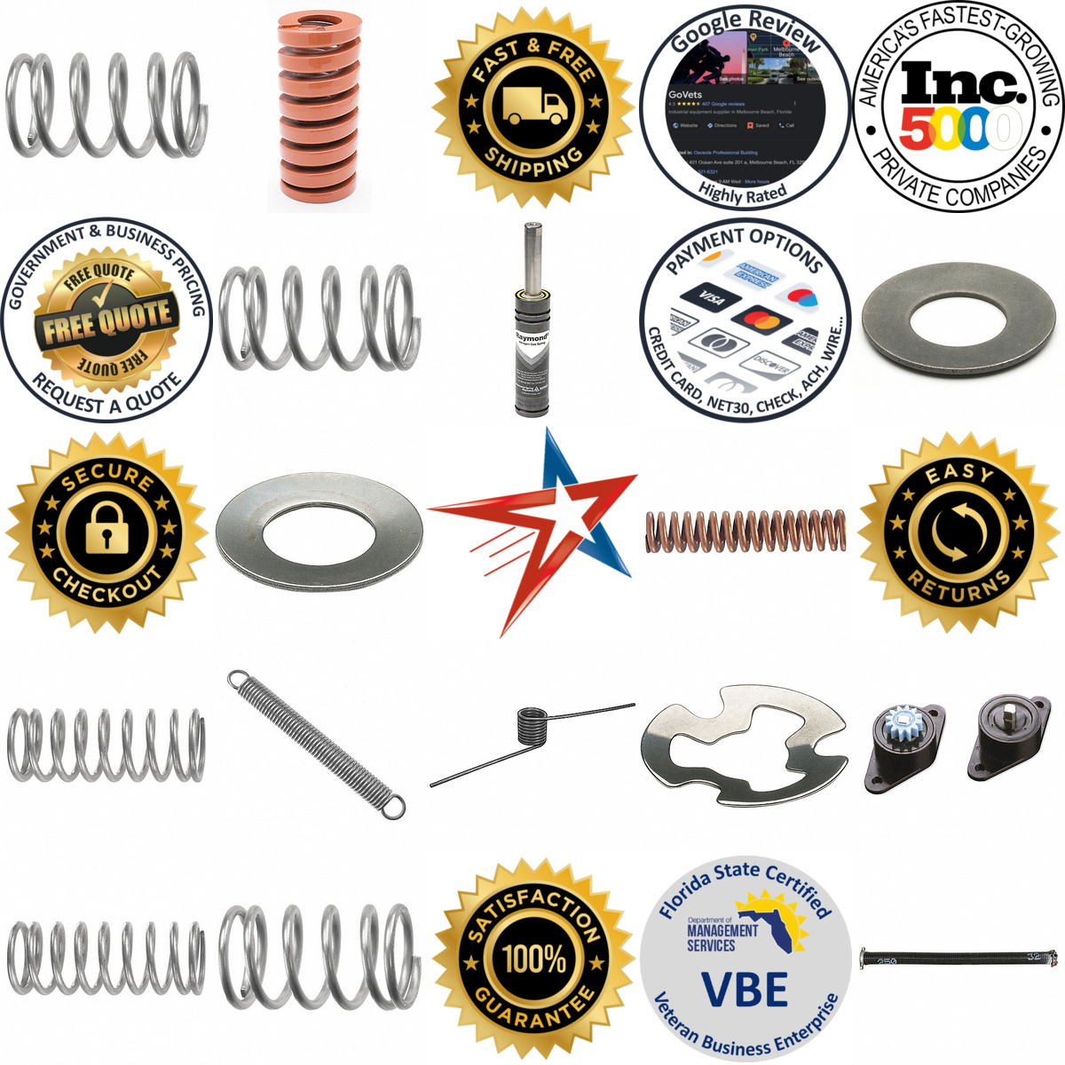 A selection of Springs products on GoVets