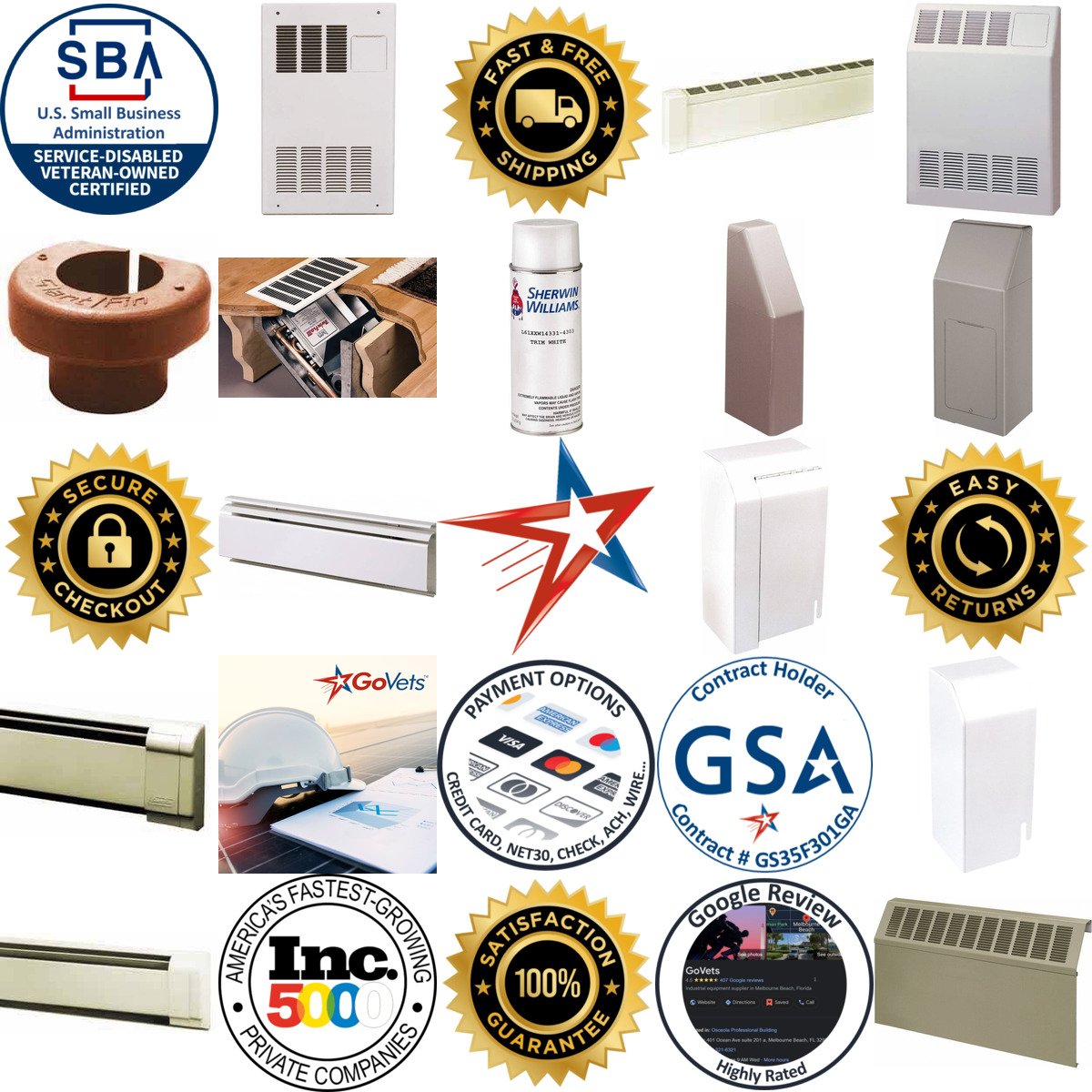 A selection of Baseboard Heating Accessories products on GoVets