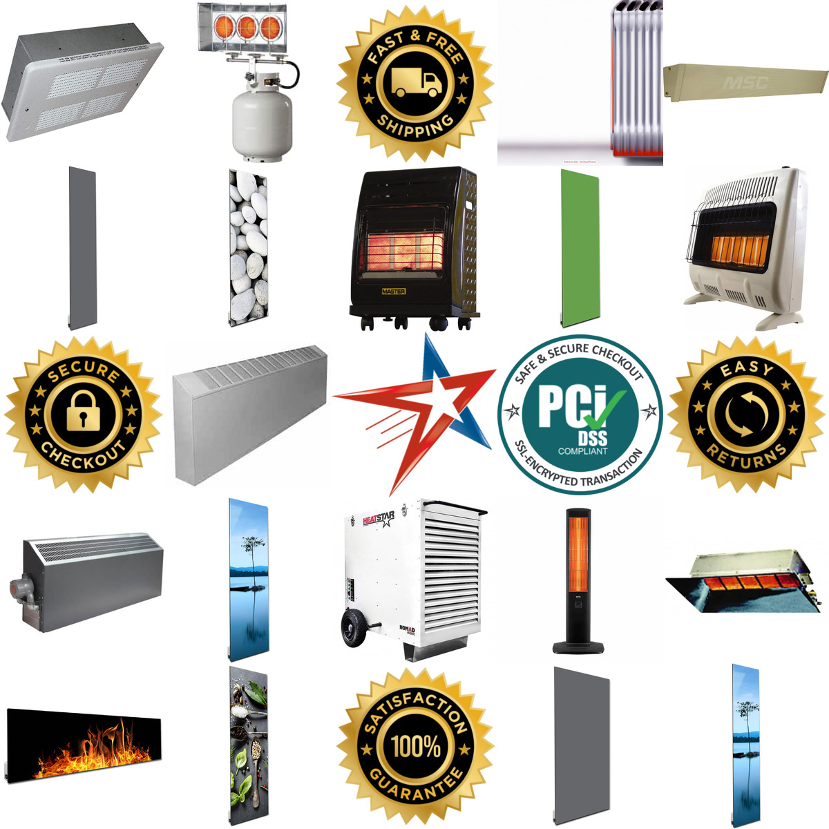 A selection of Radiant Heaters products on GoVets