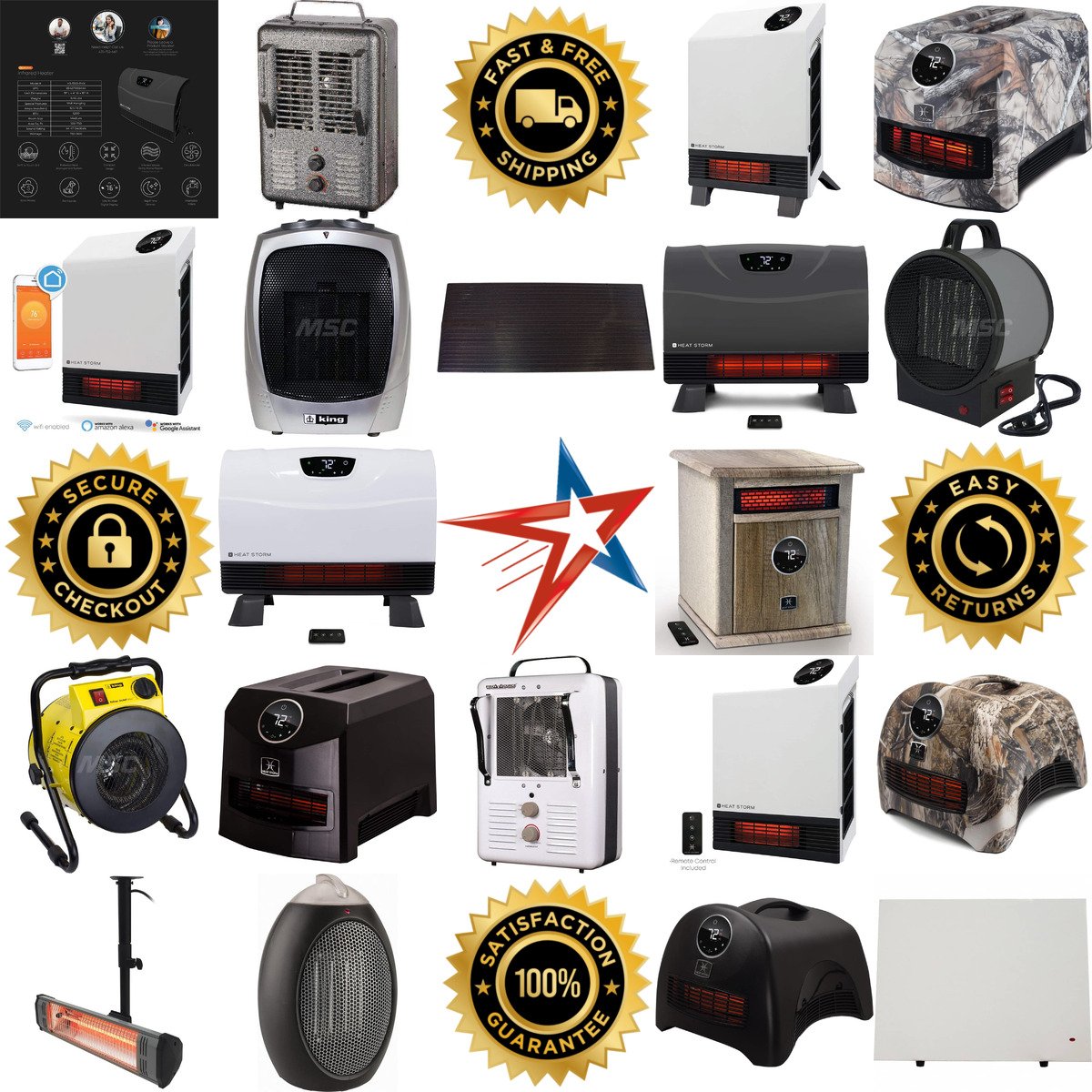 A selection of Workstation and Personal Heaters products on GoVets