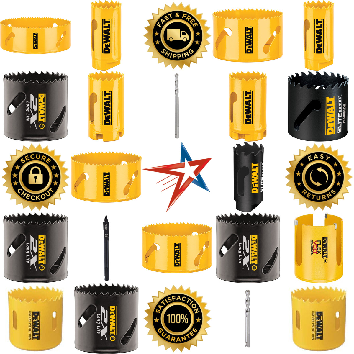 A selection of Dewalt products on GoVets