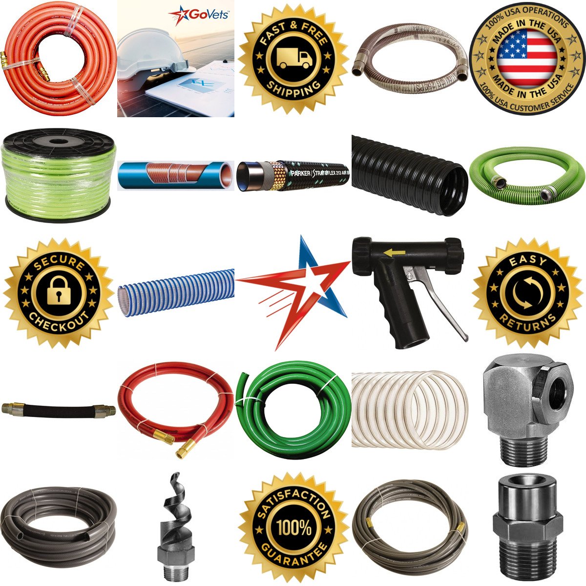 A selection of Plastic Rubber and Synthetic Hose products on GoVets