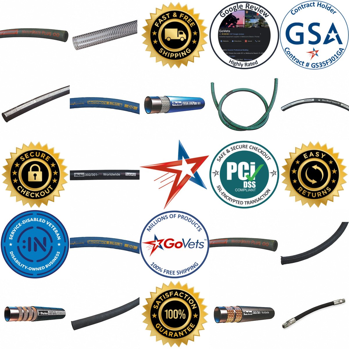 A selection of Hydraulic Hoses products on GoVets