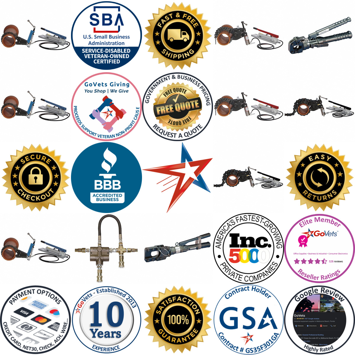 A selection of Hydraulic Pipe Cutters products on GoVets