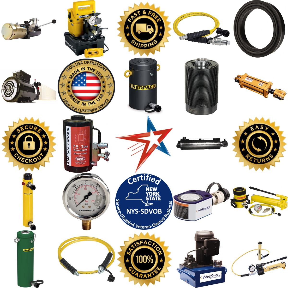 A selection of Hydraulic Power Units Pumps and Cylinders products on GoVets