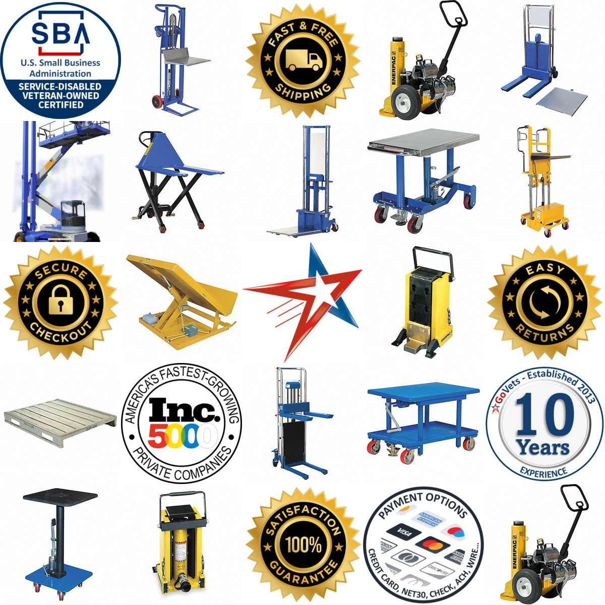 A selection of Hydraulic Ram Machine Lifts products on GoVets