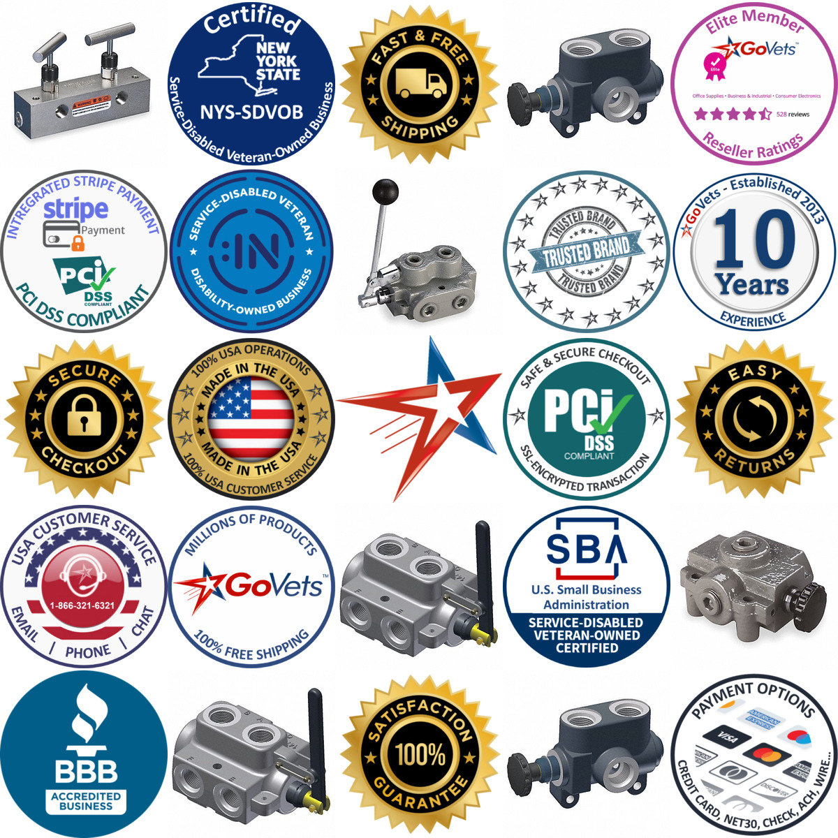 A selection of Hydraulic Manual Selector Valves products on GoVets