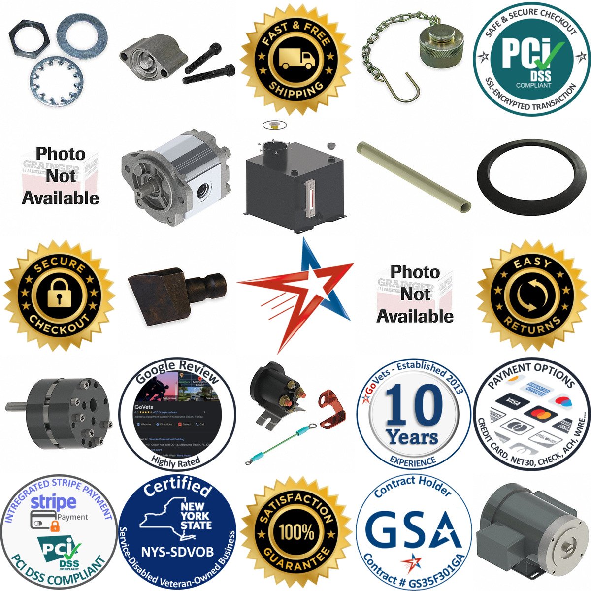 A selection of Parts products on GoVets