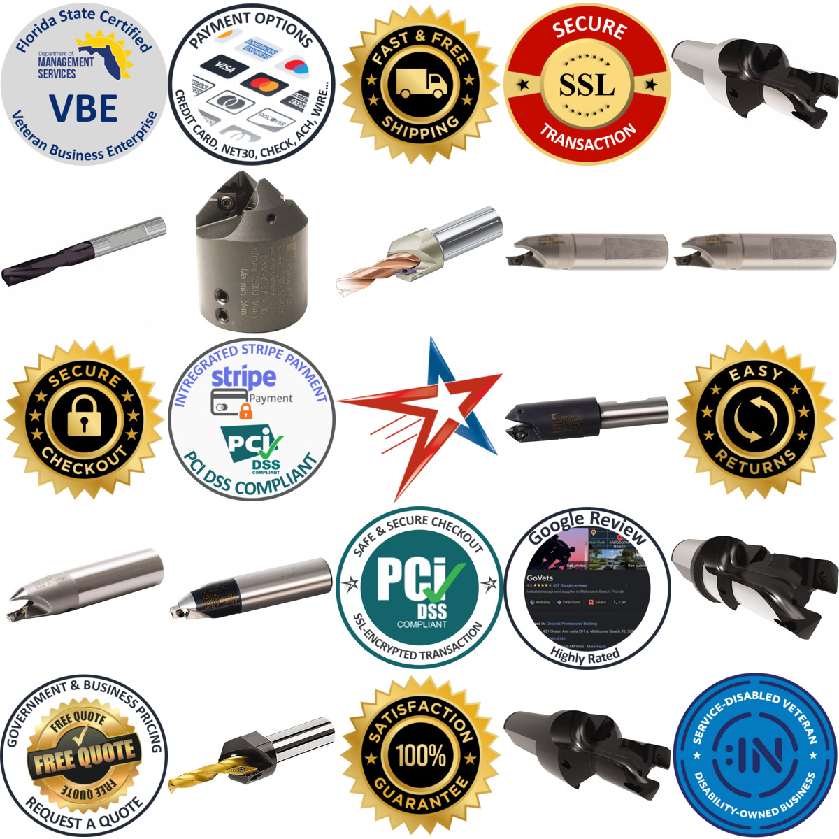 A selection of Combination Chamfer and Countersink Drills products on GoVets