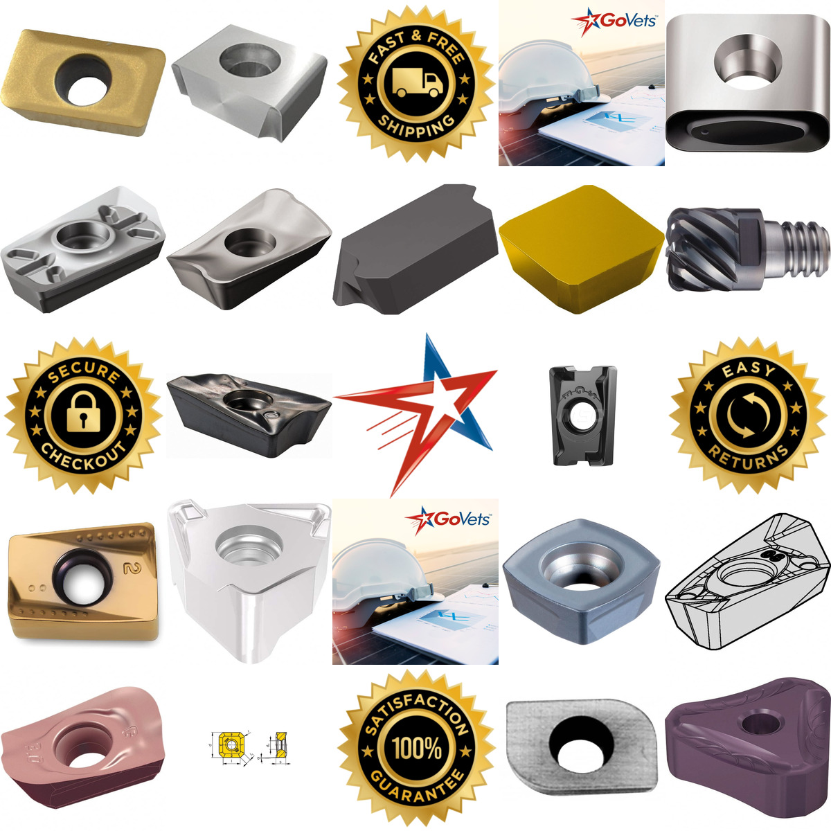 A selection of Milling Inserts and Tip Inserts products on GoVets