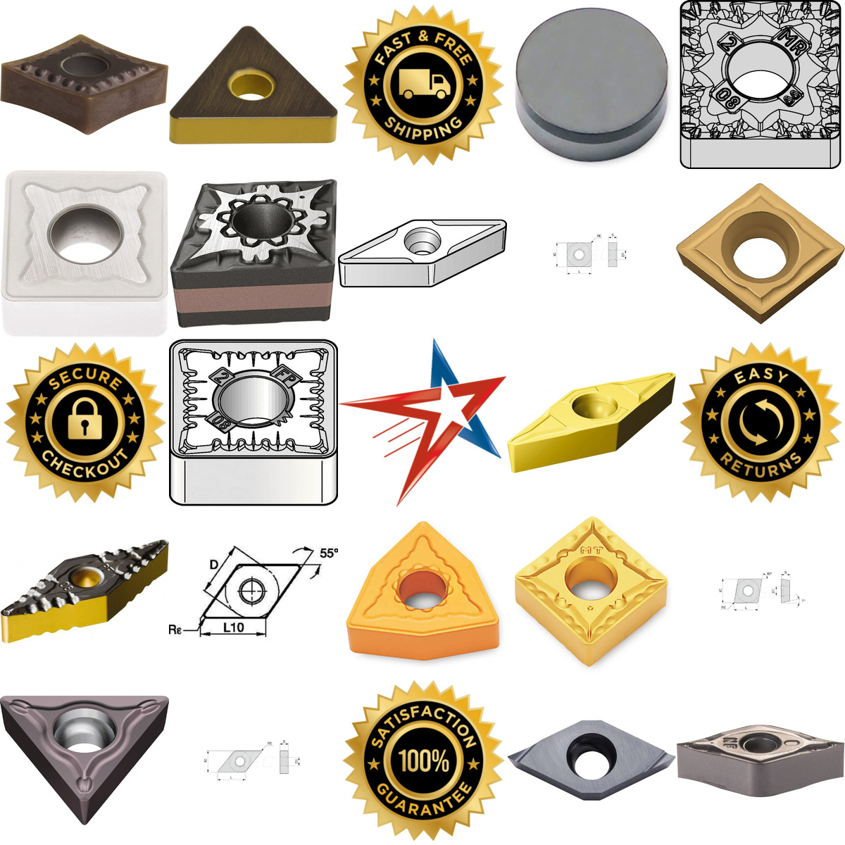 A selection of Turning Inserts products on GoVets