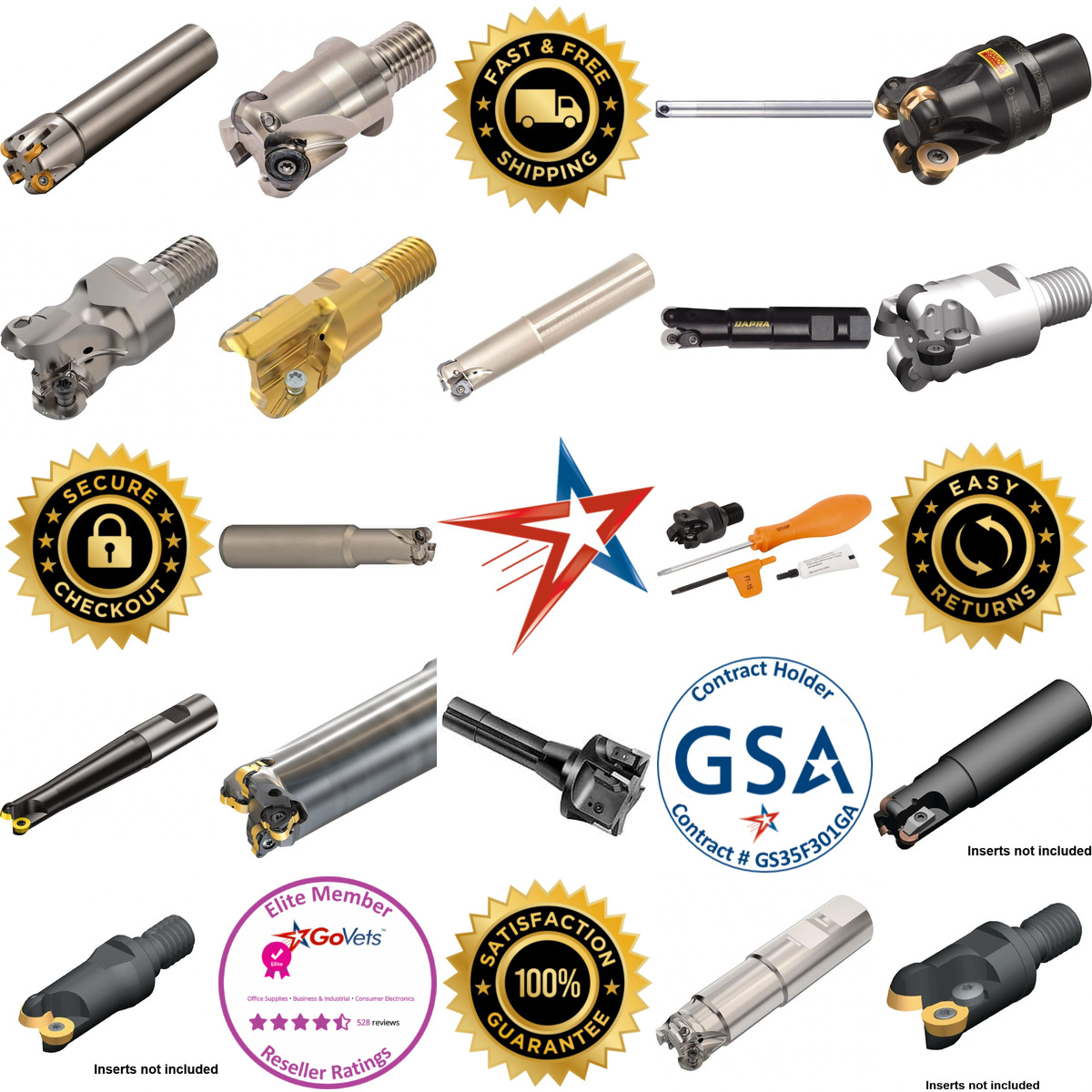 A selection of Indexable Copy End Mills products on GoVets