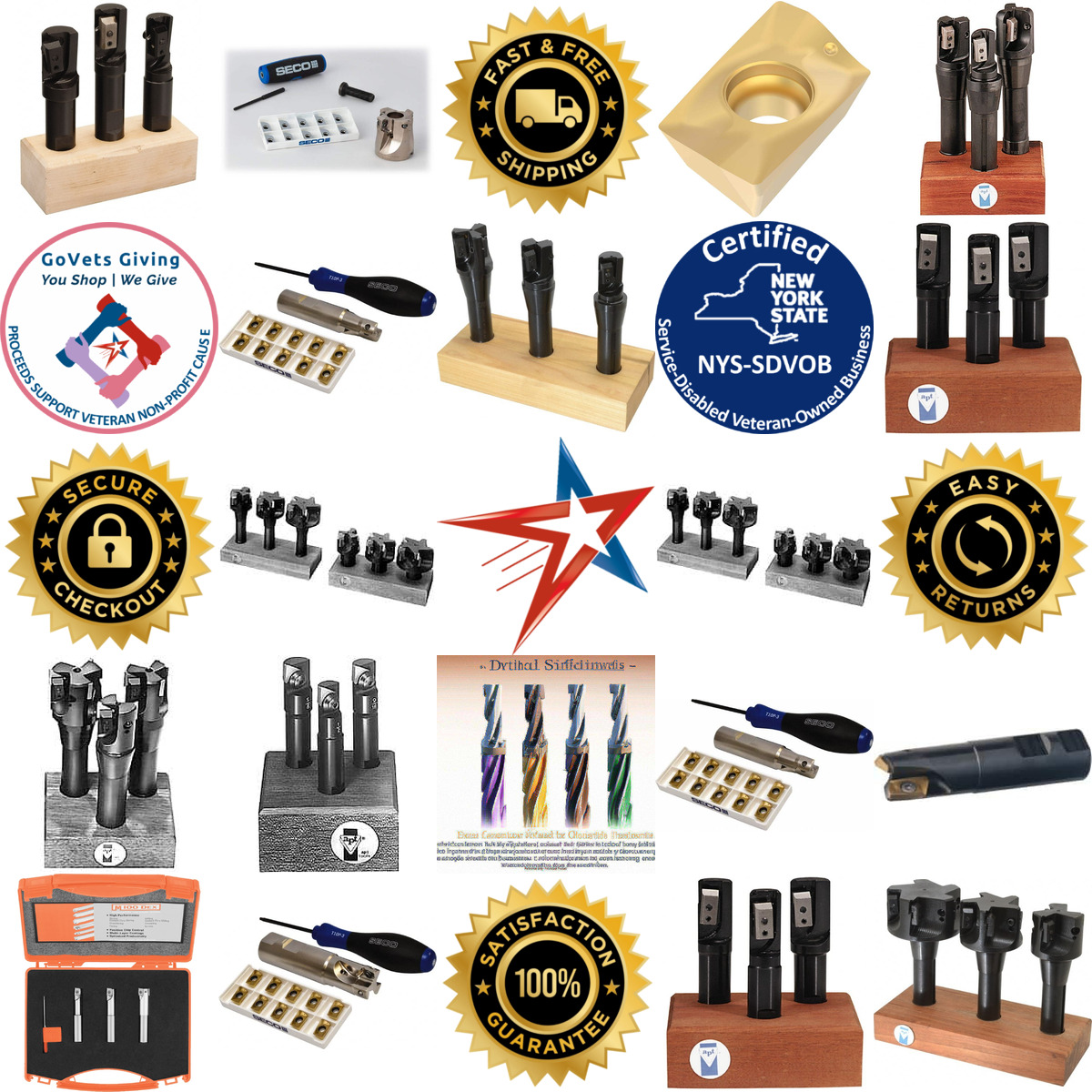 A selection of Indexable End Mill Sets products on GoVets