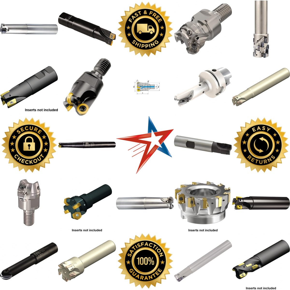 A selection of Indexable End Mills products on GoVets