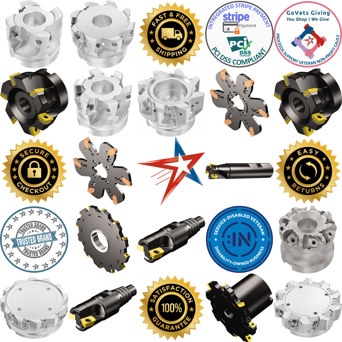 A selection of End Mill Holders and Adapters products on GoVets