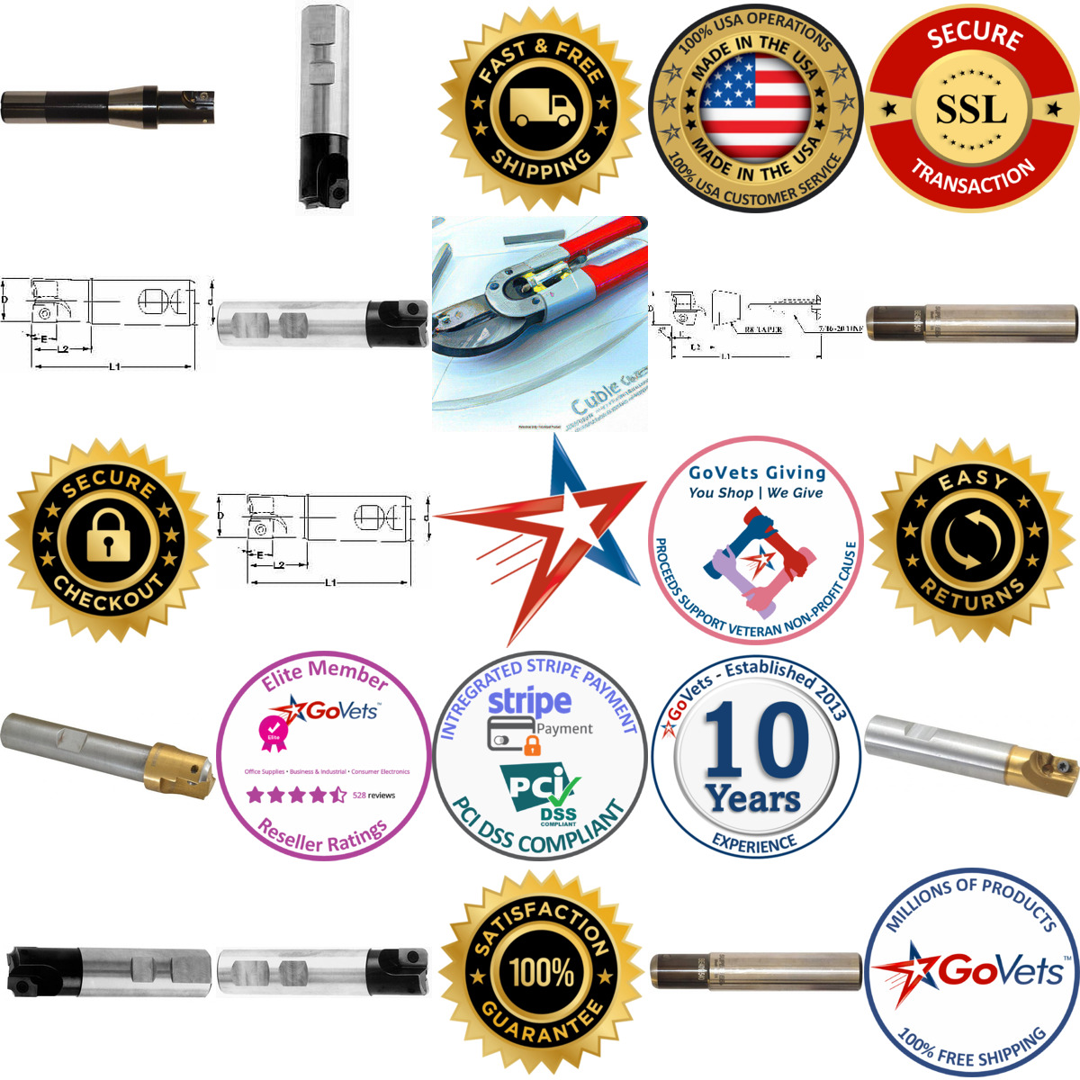 A selection of Indexable Radius Cutters products on GoVets