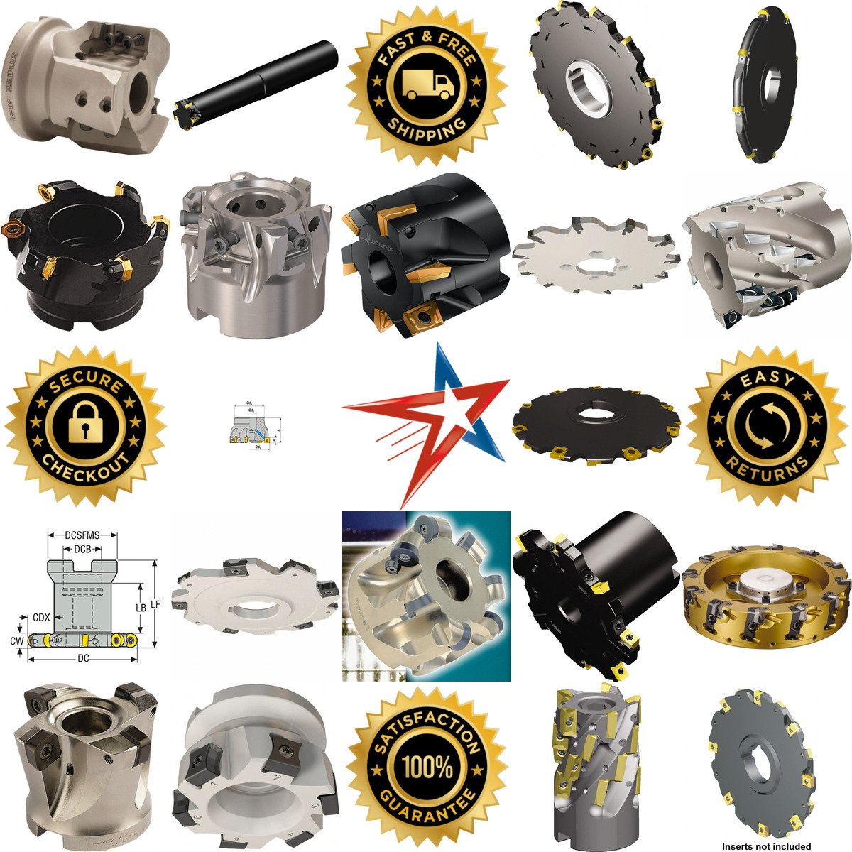 A selection of Indexable Milling Cutters products on GoVets