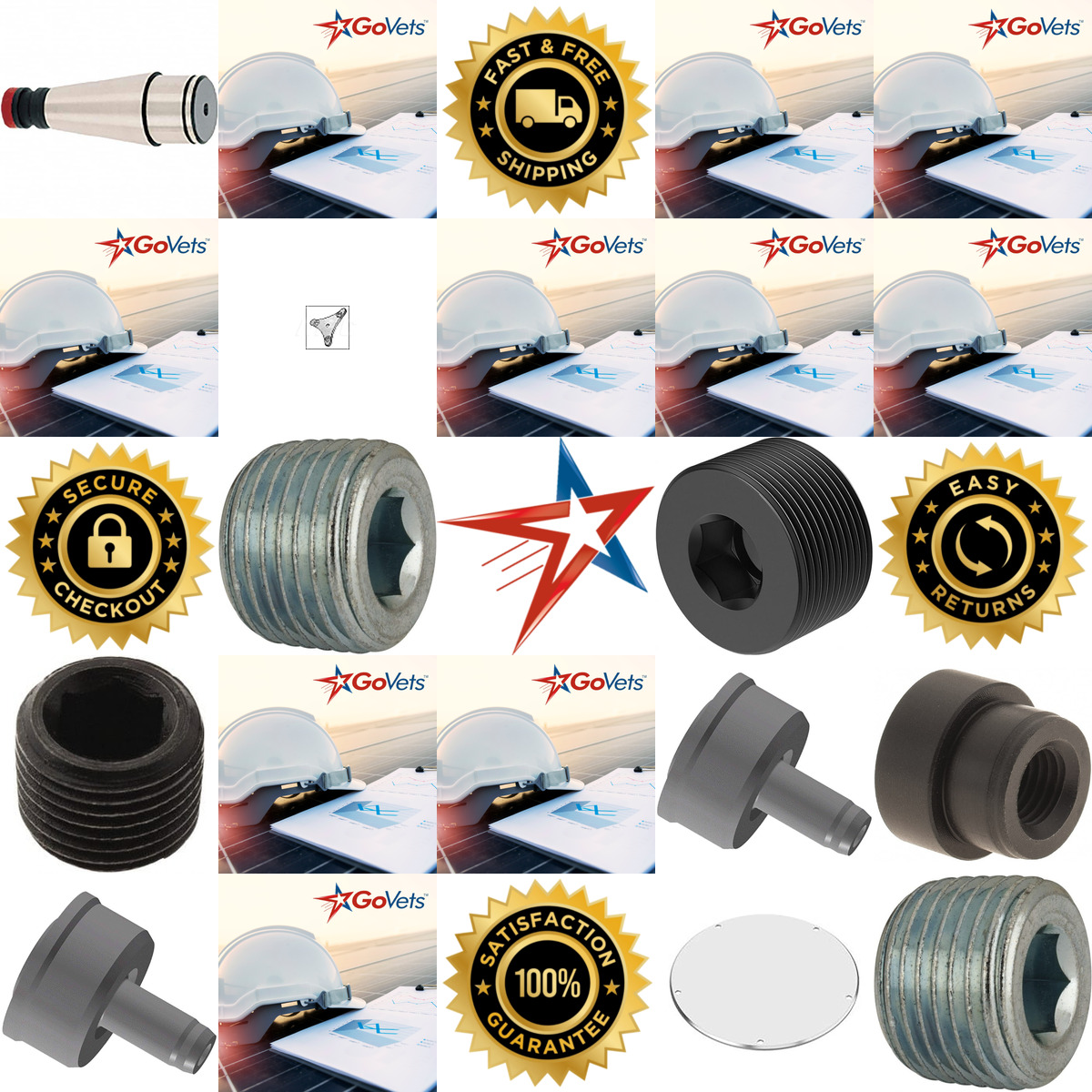 A selection of Caps and Plugs For Indexables products on GoVets