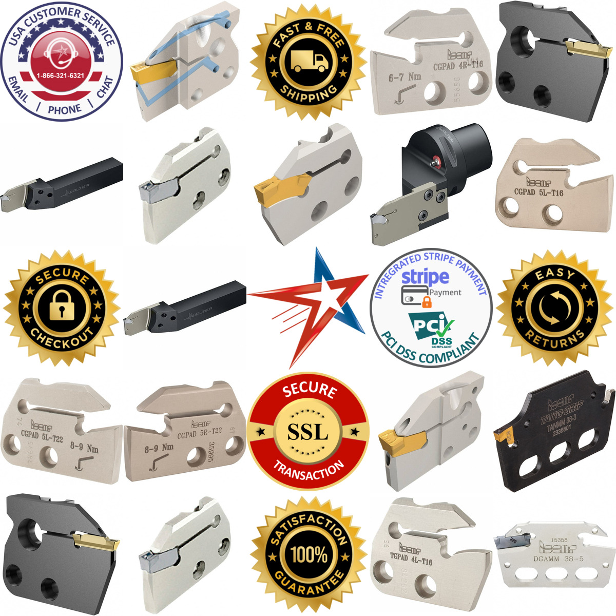 A selection of Cut Off and Grooving Support Blades For Indexables products on GoVets