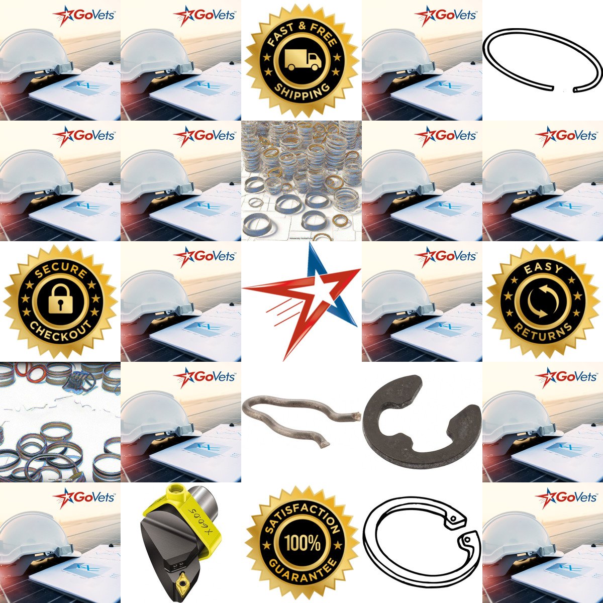 A selection of Retaining Rings and Clips For Indexables products on GoVets