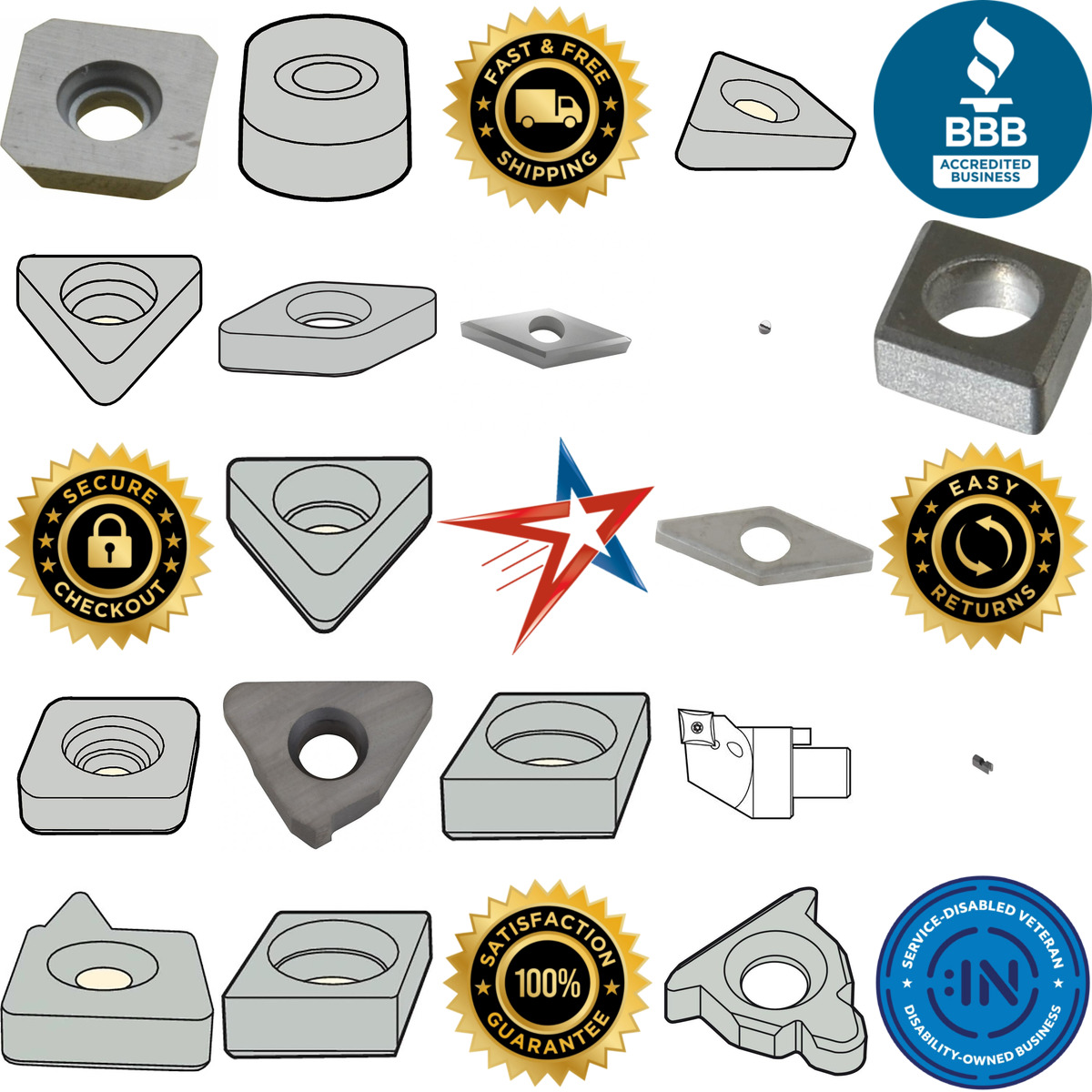 A selection of Anvils For Indexables products on GoVets