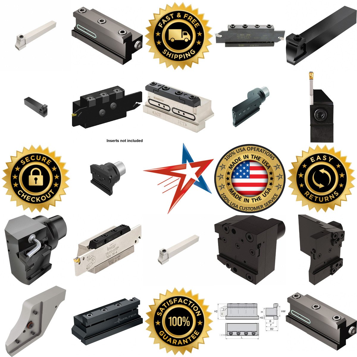 A selection of Indexable Cut Off Blade Tool Blocks products on GoVets