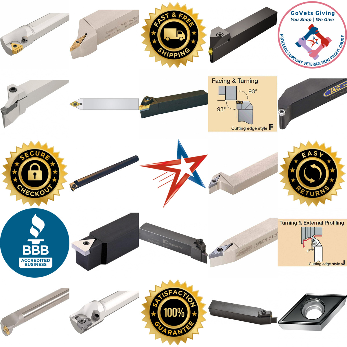 A selection of Indexable Profiling Toolholders products on GoVets