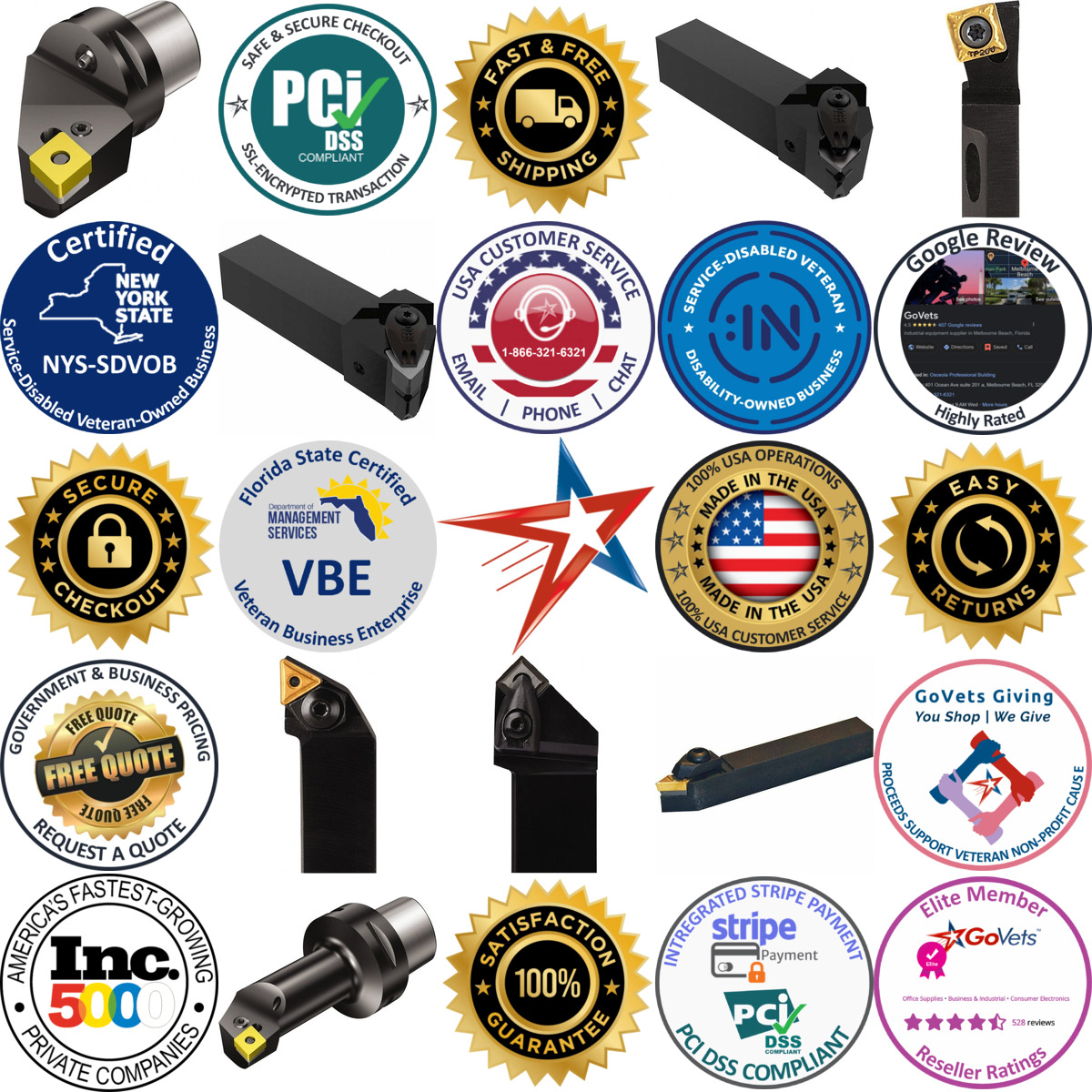 A selection of Keys and Drivers For Indexables products on GoVets