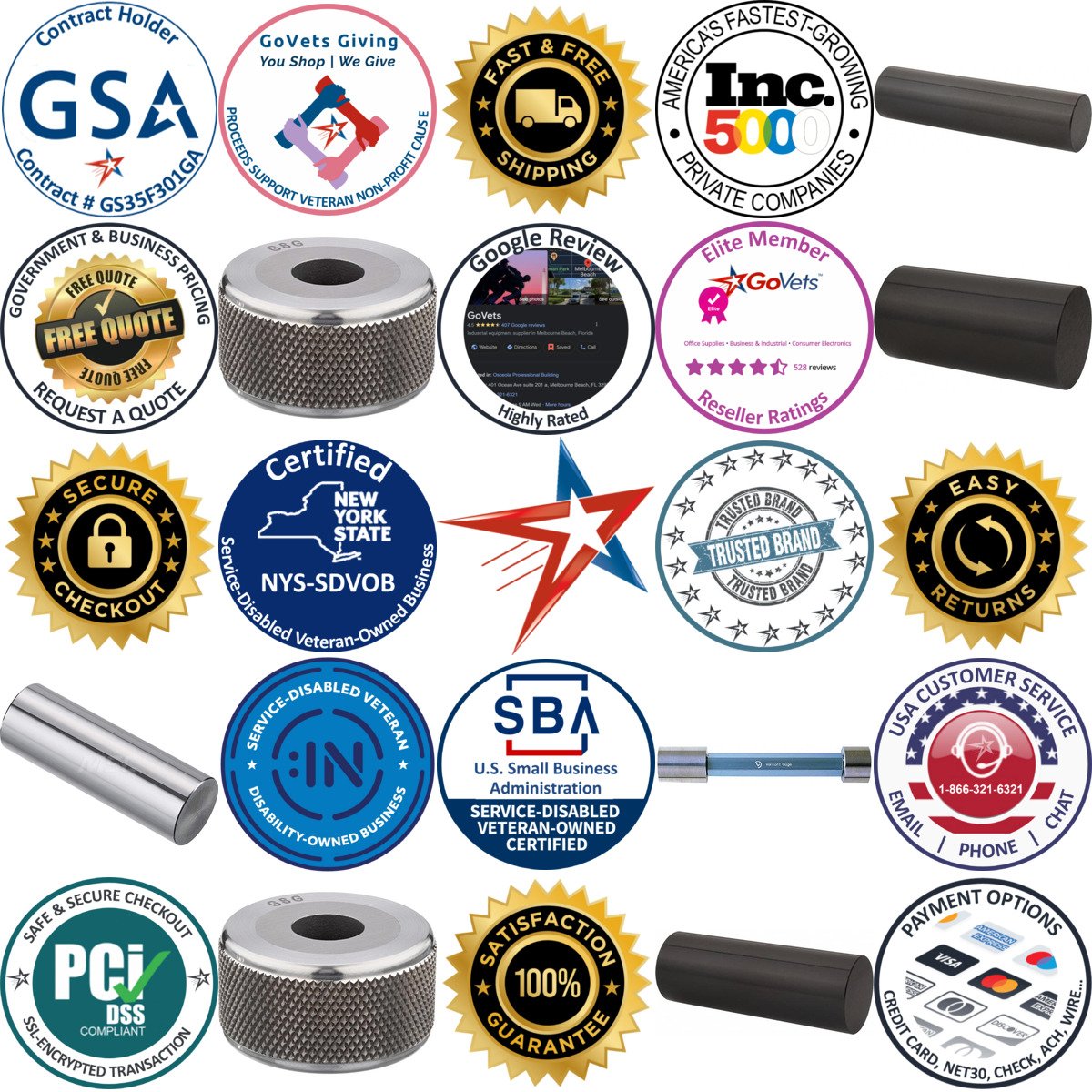 A selection of go no go Gages and Accessories products on GoVets