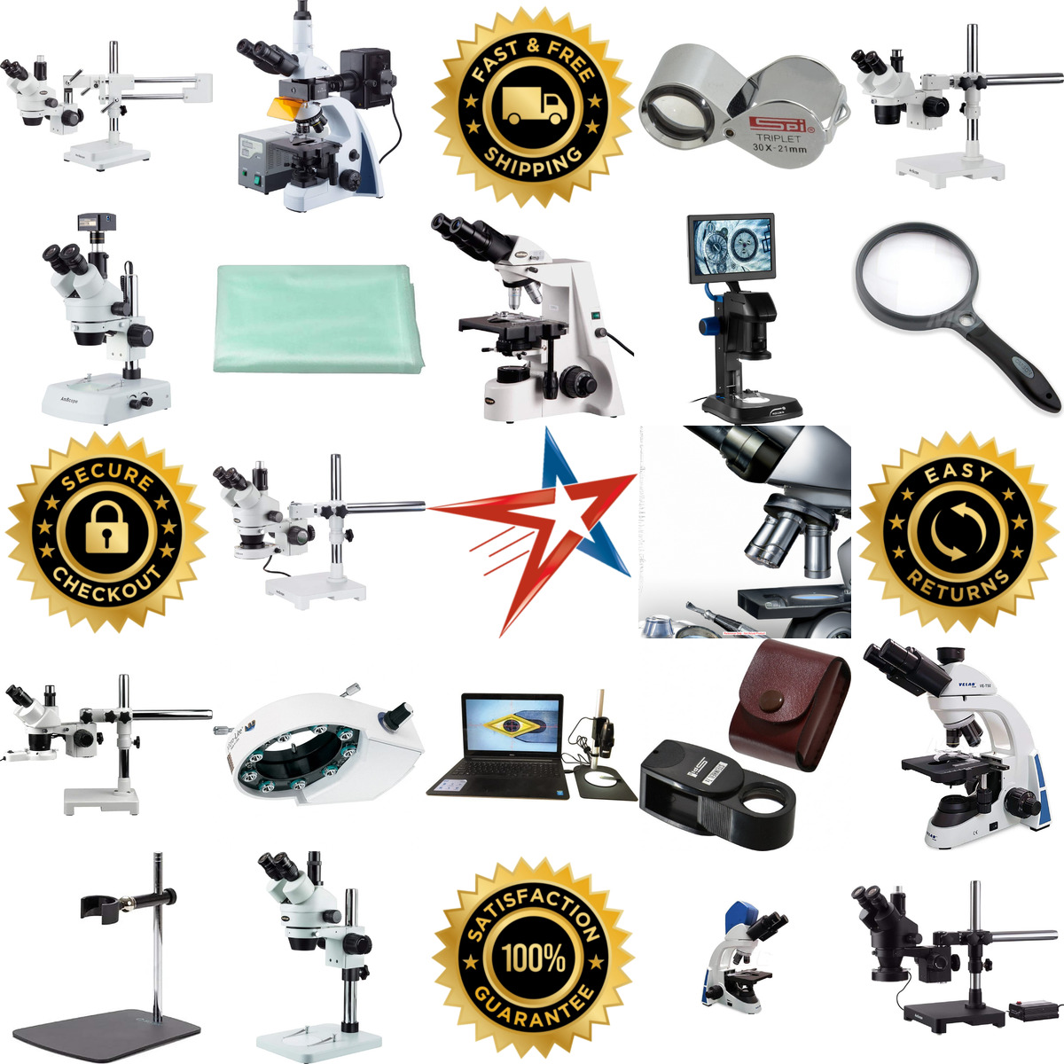 A selection of Microscopes Magnifiers and Loupes products on GoVets