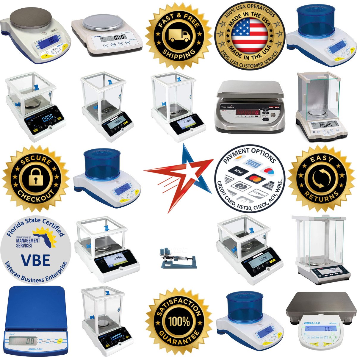 A selection of Process Scales and Balance Scales products on GoVets