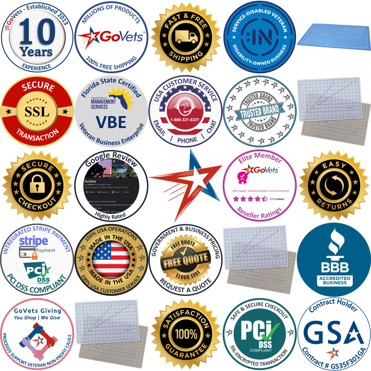 A selection of Self Healing Cutting Mats products on GoVets