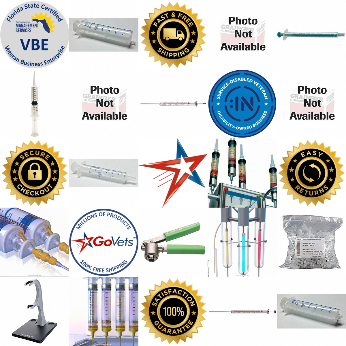 A selection of Chromatography Syringes products on GoVets