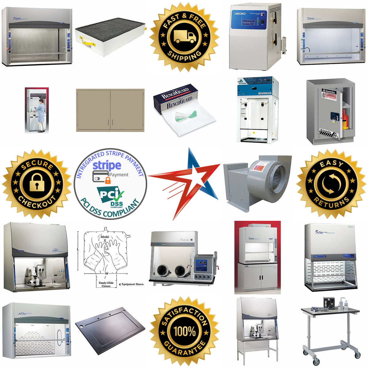 A selection of Lab Fume Hoods and Accessories products on GoVets