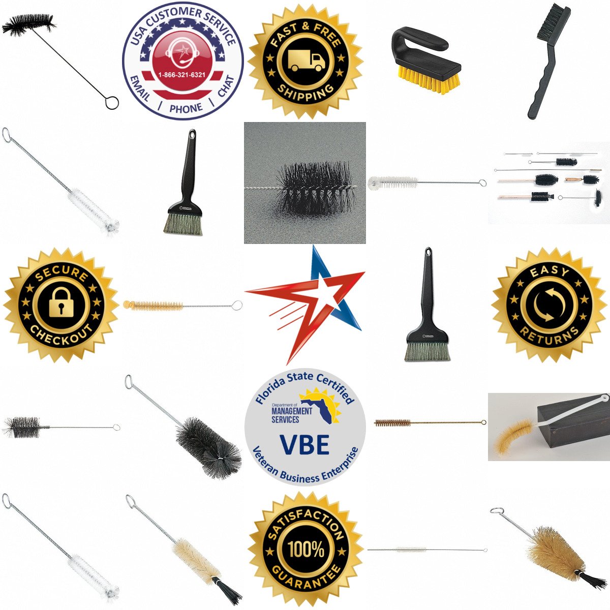 A selection of Laboratory Brushes products on GoVets