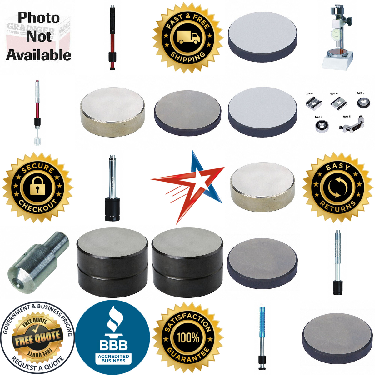 A selection of Hardness Tester Accessories products on GoVets