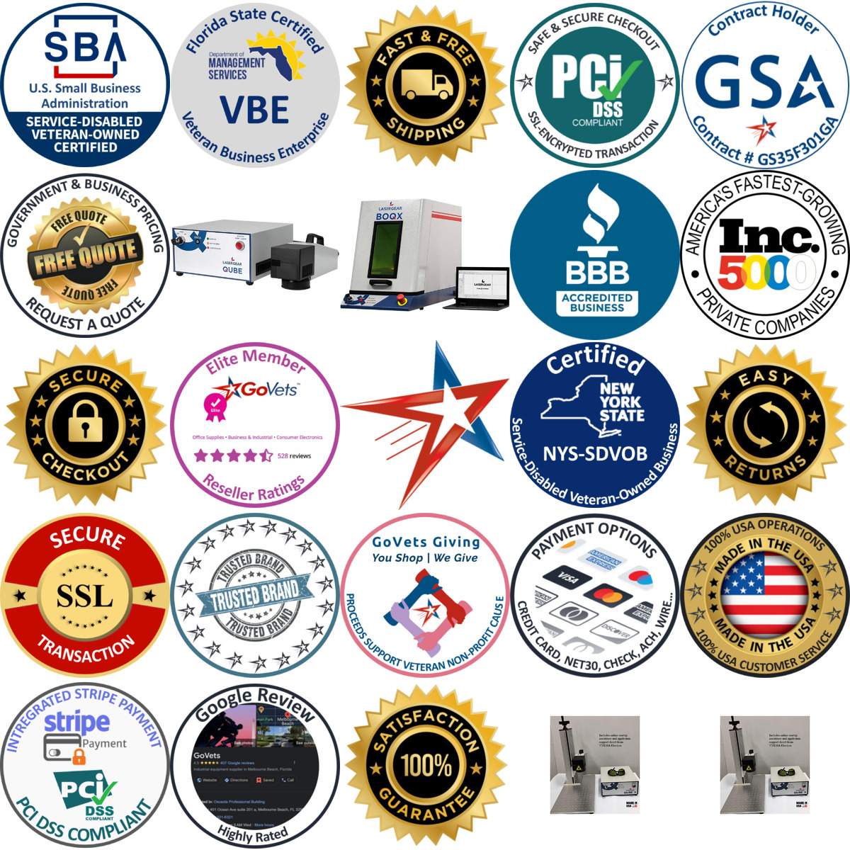 A selection of Laser Marking Machines products on GoVets