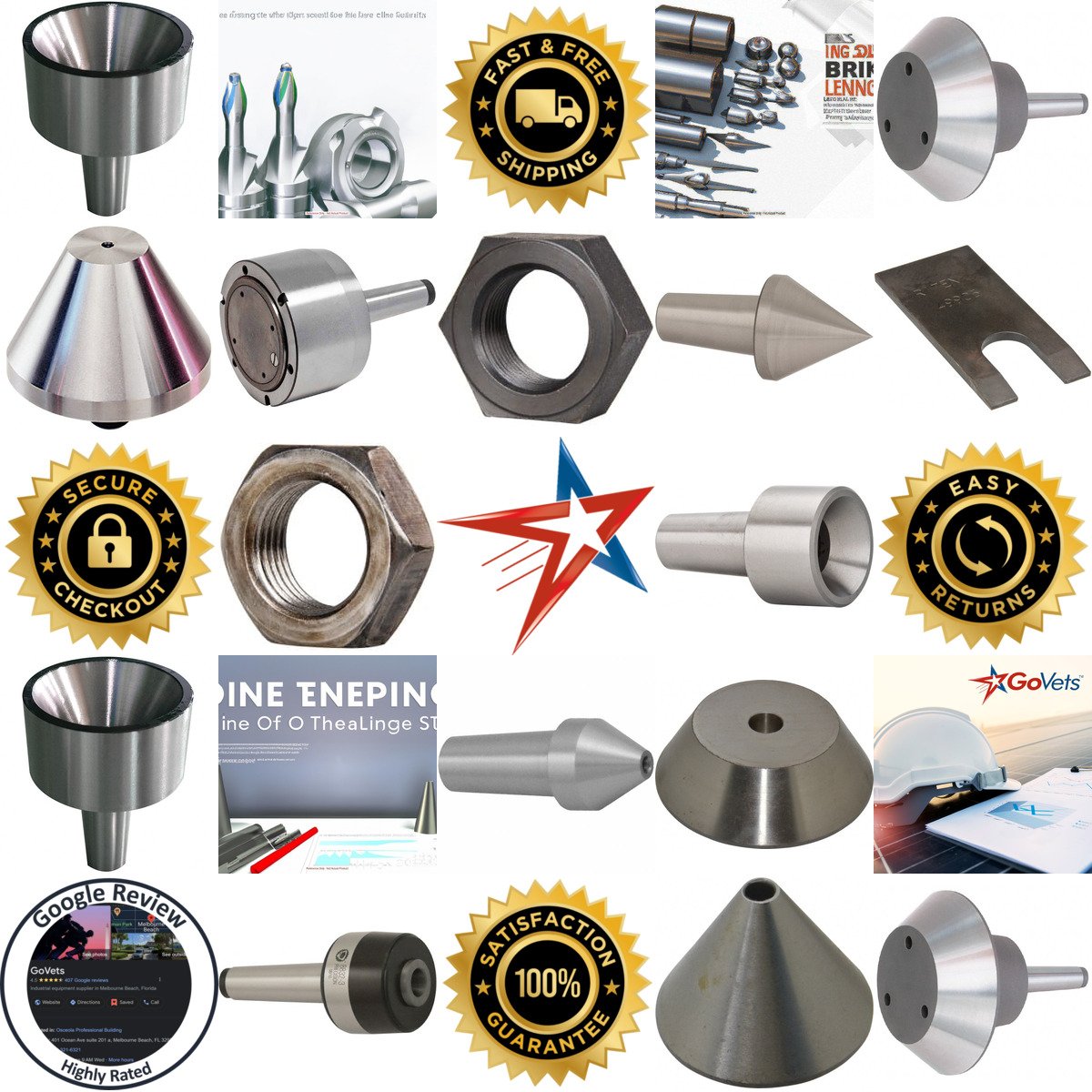 A selection of Lathe Center Points Tips and Accessories products on GoVets