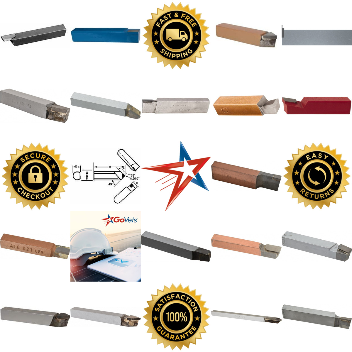 A selection of Single Point Tool Bits products on GoVets