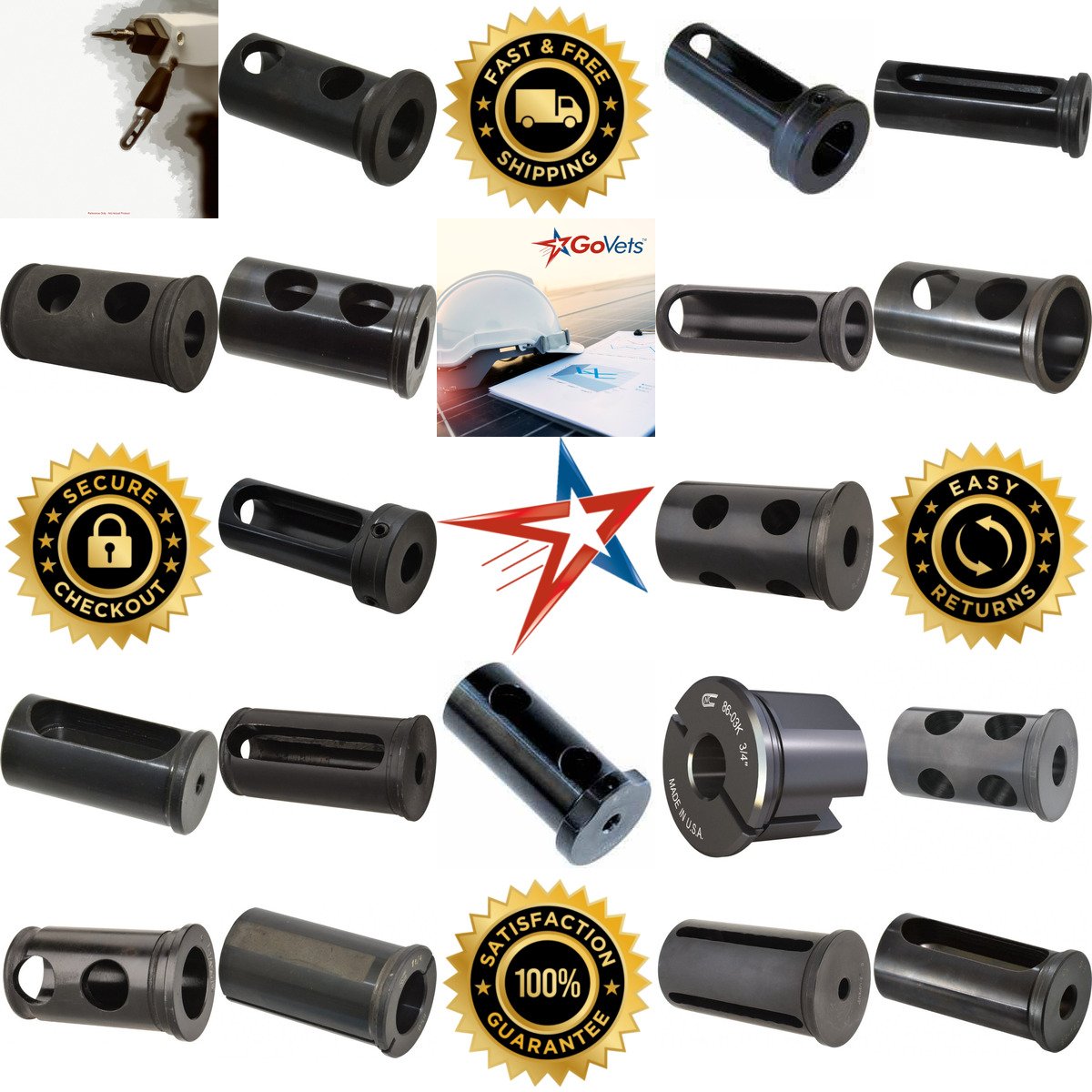 A selection of Lathe Tool Holder Bushings products on GoVets