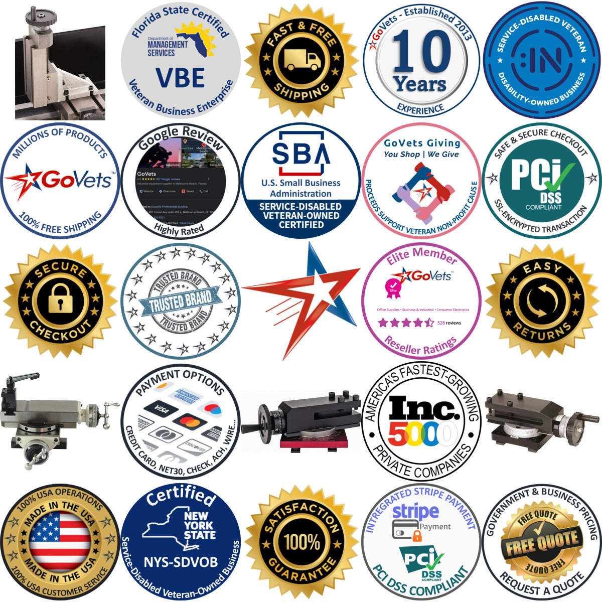 A selection of Lathe Slides products on GoVets