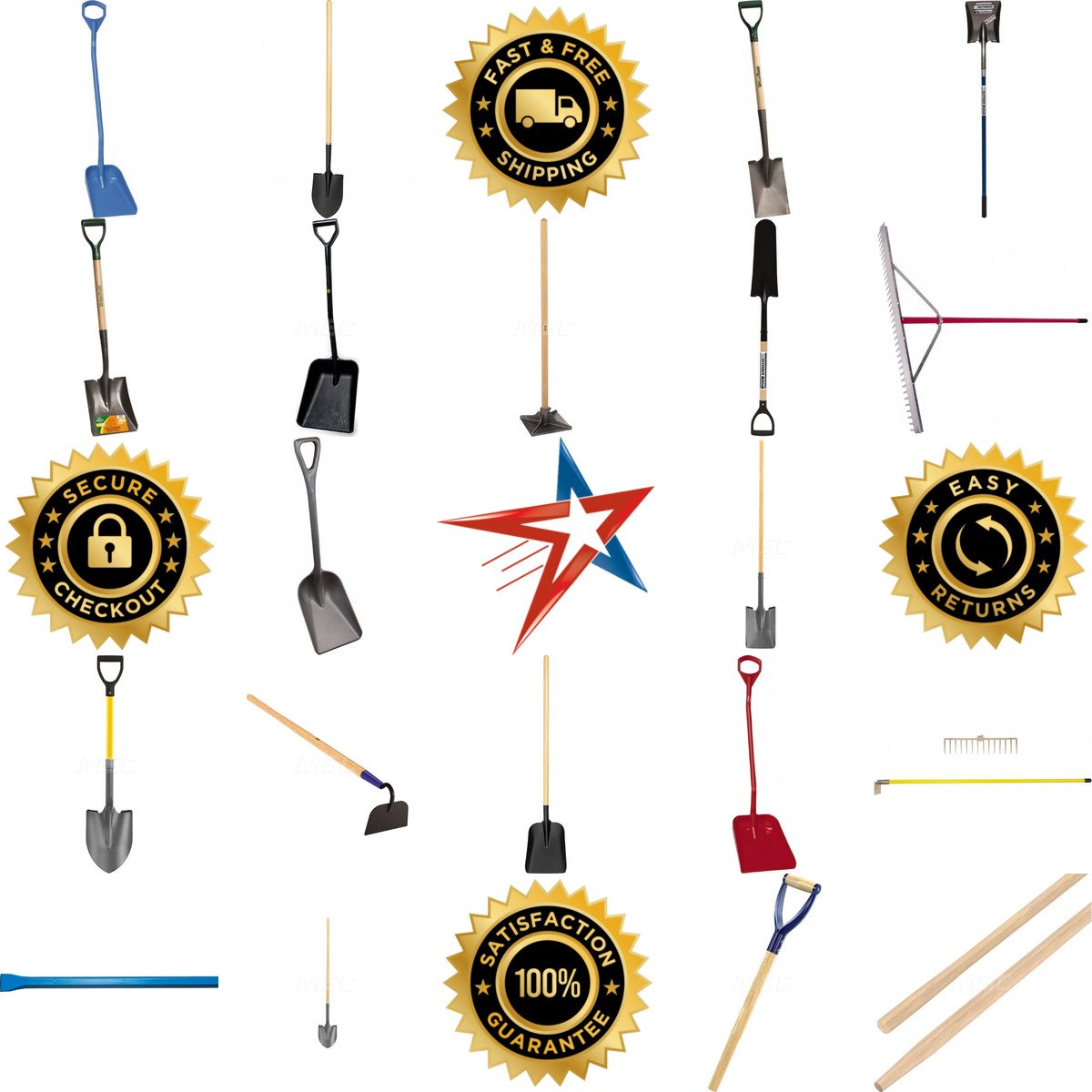 A selection of Garden Tools and Replacement Handles products on GoVets