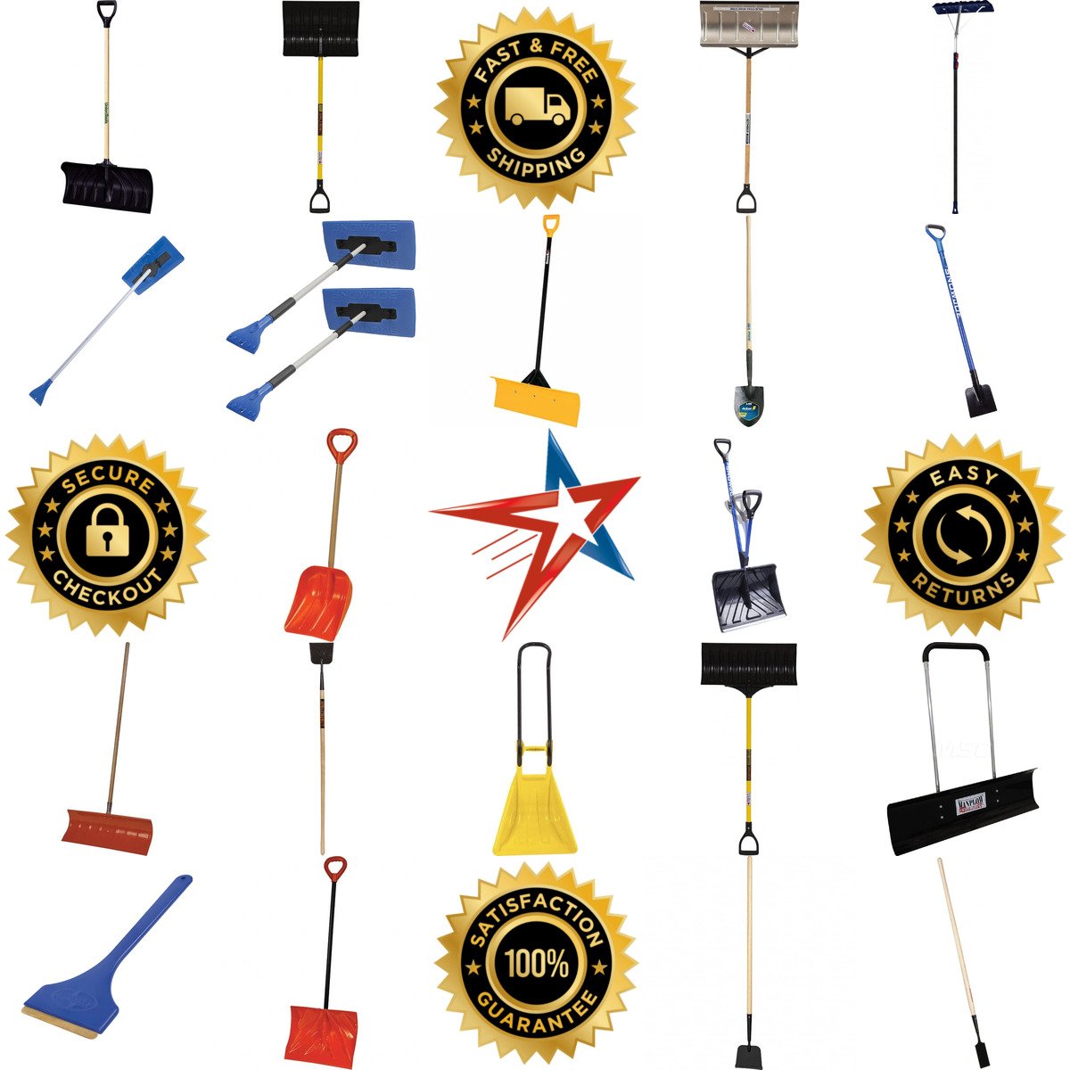 A selection of Snow Shovels and Scrapers products on GoVets